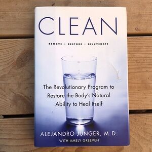 Clean by Alejandro Junger - White and Blue Book
